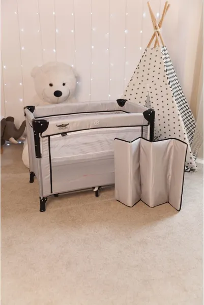 Изображение товара Кровать-манеж Martin Noir Nearby (Cozy Grey)