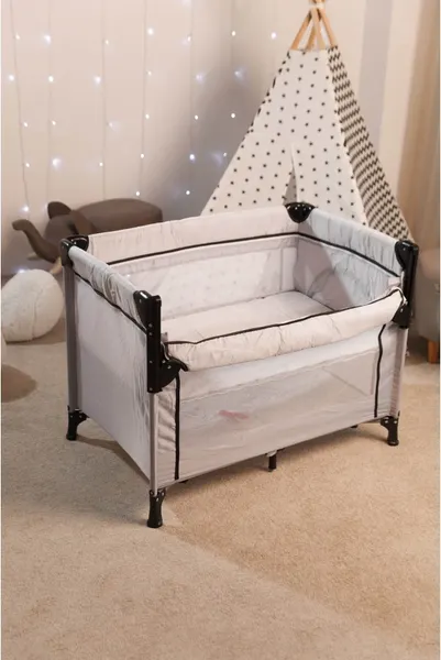 Изображение товара Кровать-манеж Martin Noir Nearby (Cozy Grey)