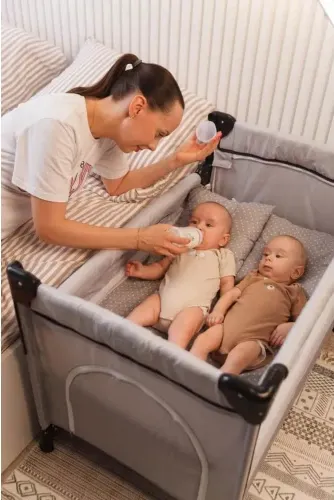 Изображение товара Кровать-манеж Martin Noir Nearby (Cozy Grey)