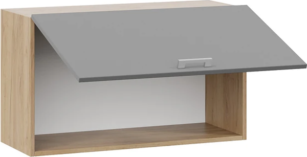 Изображение товара Шкаф навесной для кухни ТриЯ Габриэлла 1ВВ8Г с одной откидной дверью (дуб крафт золотой/титан)