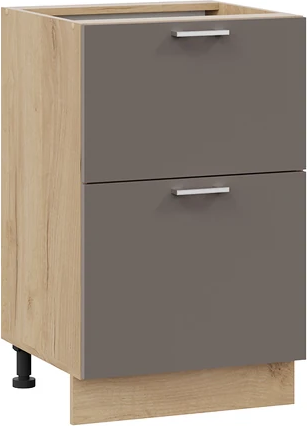 Изображение товара Шкаф-стол кухонный ТриЯ Габриэлла 1Н5Я2 с двумя ящиками (дуб крафт золотой/муссон)