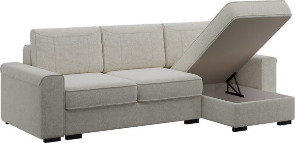 Изображение товара Диван угловой Bravo Мебель Леон Стандарт 10 вариант (перламутровый)