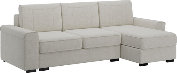 Изображение товара Диван угловой Bravo Мебель Леон Стандарт 10 вариант (перламутровый)