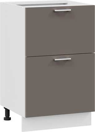 Изображение товара Шкаф-стол кухонный ТриЯ Габриэлла 1Н5Я2 с двумя ящиками (белый/муссон)