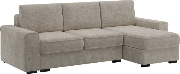 Изображение товара Диван угловой Bravo Мебель Леон Стандарт 4 вариант (жемчужно-серый)