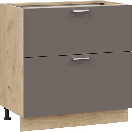 Изображение товара Шкаф-стол кухонный ТриЯ Габриэлла 1Н8Я2 с двумя ящиками (дуб крафт золотой/муссон)