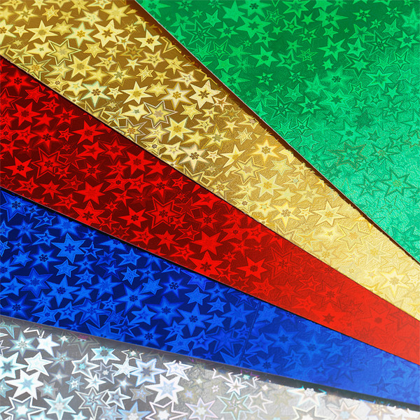Изображение товара Набор цветного картона ArtSpace Звездочки / КМА4_37978 (5цв)