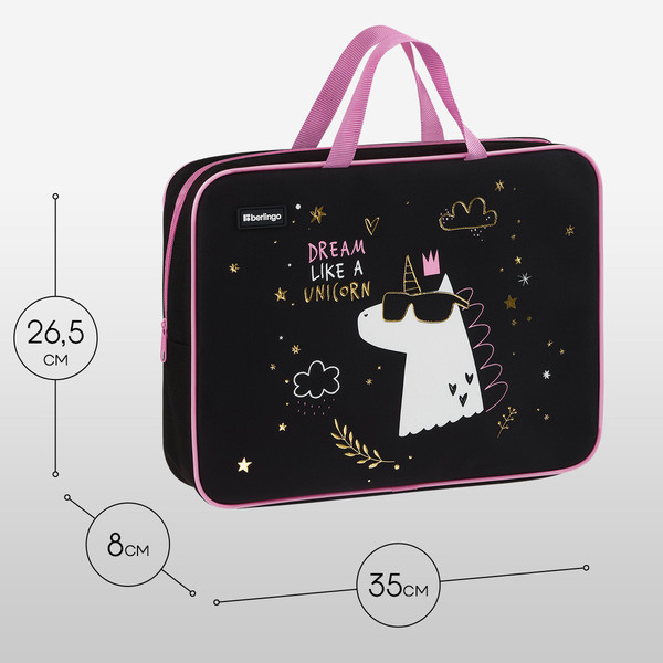 Изображение товара Папка-портфель Berlingo Dream Like A Unicorn / BR-FB-0516