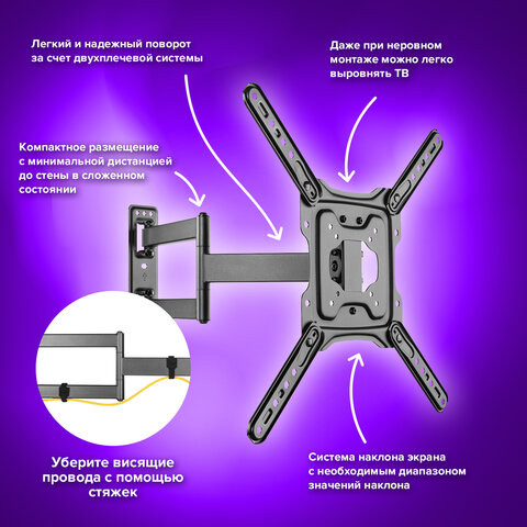 Изображение товара Кронштейн для телевизора Sonnen 455946