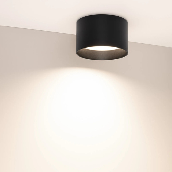 Изображение товара Точечный светильник Arlight SP-BISCOTTO-R140-15W Warm3300-MIX BK 80deg / 054916