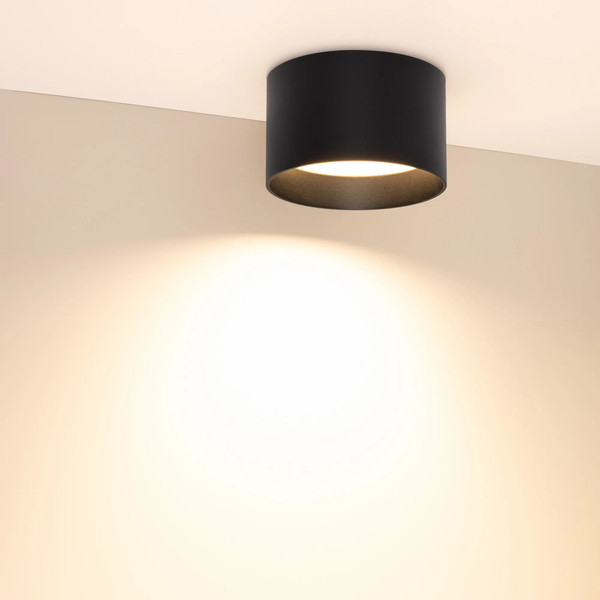 Изображение товара Точечный светильник Arlight SP-BISCOTTO-R140-15W Warm3300-MIX BK 80deg / 054916