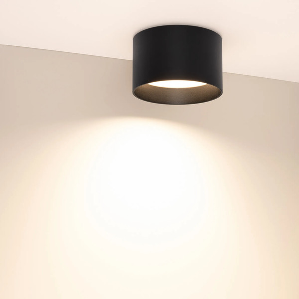 Изображение товара Точечный светильник Arlight SP-BISCOTTO-R140-15W Warm3300-MIX BK 80deg / 054916