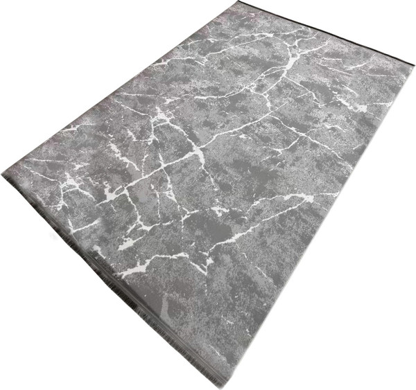 Изображение товара Ковровая дорожка Radjab Carpet Амаль Прямоугольник 0910A (0.8x25, Grey/Cream)