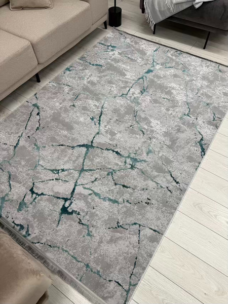 Изображение товара Ковер Radjab Carpet Амаль Прямоугольник 0910A (2.4x3.4, Grey/Green)