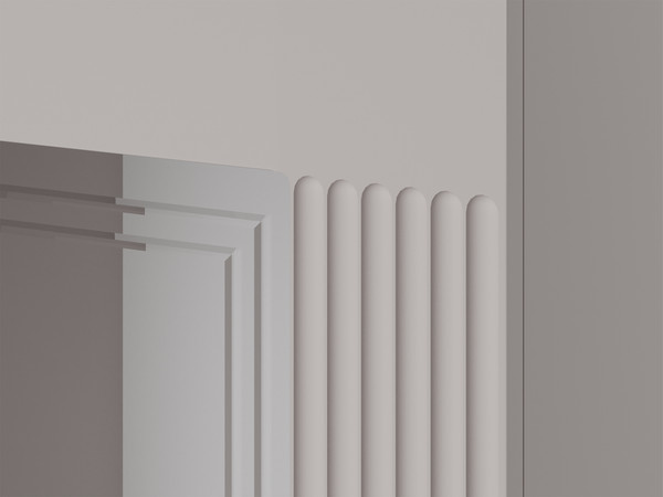 Изображение товара Тумба Bravo Мебель Фарго 4дв. 2ящ. (персидский жемчуг/лак льняной)