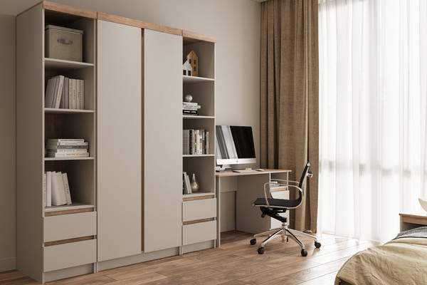 Изображение товара Письменный стол Bravo Мебель Юта (персидский жемчуг/дуб торонто)