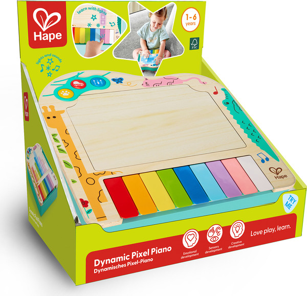 Изображение товара Музыкальная игрушка Hape Волшебное прикосновение. Пиксельное пианино / E0635_HP