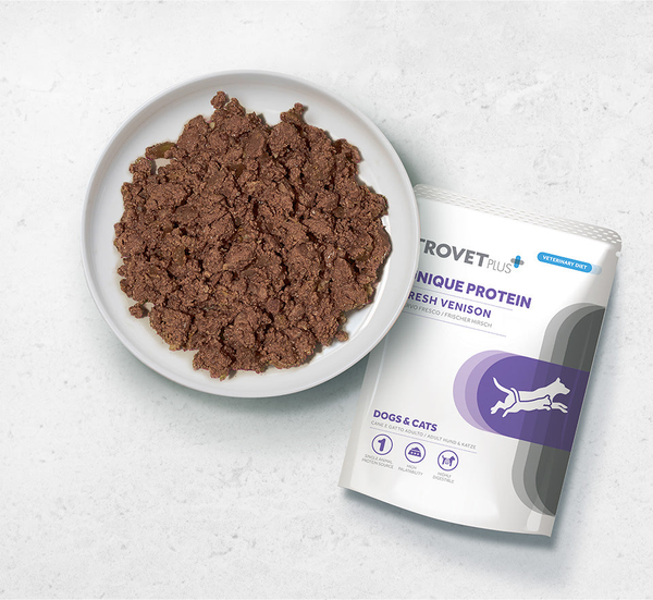 Изображение товара Влажный корм для собак Trovet Plus Pouch Unique Protein Venison (300г)
