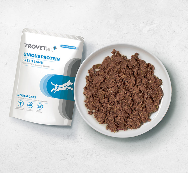 Изображение товара Влажный корм для собак Trovet Plus Pouch Unique Protein Lamb (100г)