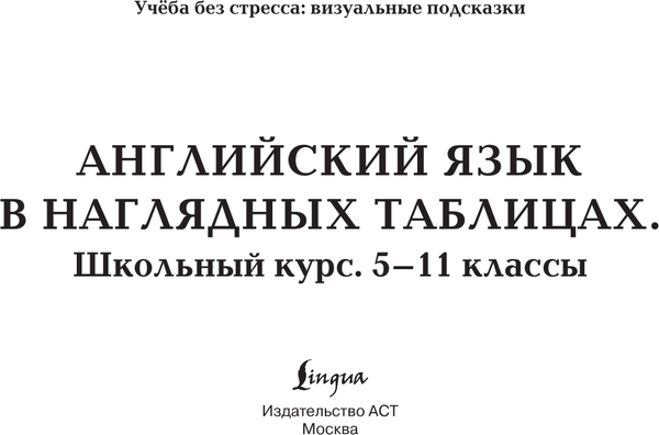Изображение товара Учебное пособие АСТ Английский язык в наглядных таблицах. 5-11 кл, мягкая обложка (Евтеева Галина)
