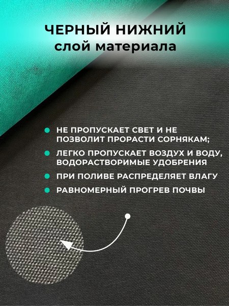 Изображение товара Укрывной материал Somiva Спанбонд СУФ-ЭКОБел 80пл 1.6x10м / 100000009 (черный/зеленый)