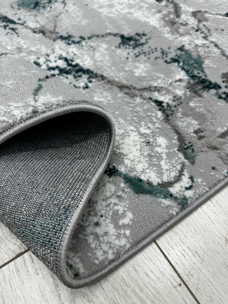 Изображение товара Ковер Radjab Carpet Афина Прямоугольник 0909A (3x4, Grey/D.Green)