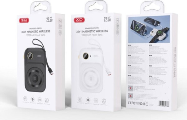 Изображение товара Портативное зарядное устройство XO 22.5W+20W 10000 мАч PR270 (черный)