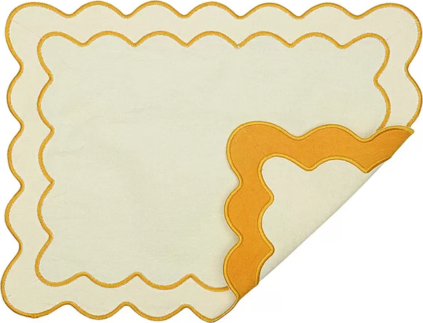 Изображение товара Сервировочная салфетка Tkano Trendy Ruffles / TK25-PM0009 (горчичный)