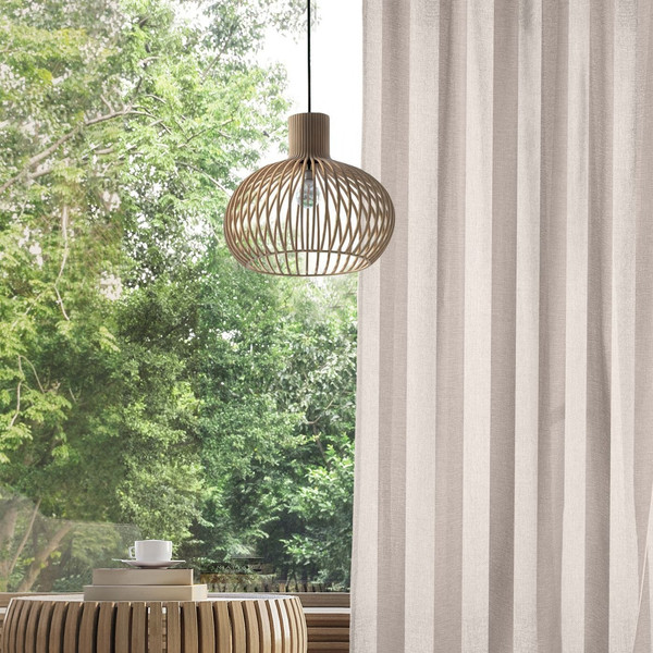 Изображение товара Комплект штор Волшебная ночь Рогожка с подхватами 200x270/757479 (2шт, зебра-экрю)