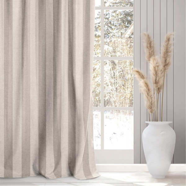 Изображение товара Комплект штор Волшебная ночь Рогожка с подхватами 200x270/757479 (2шт, зебра-экрю)