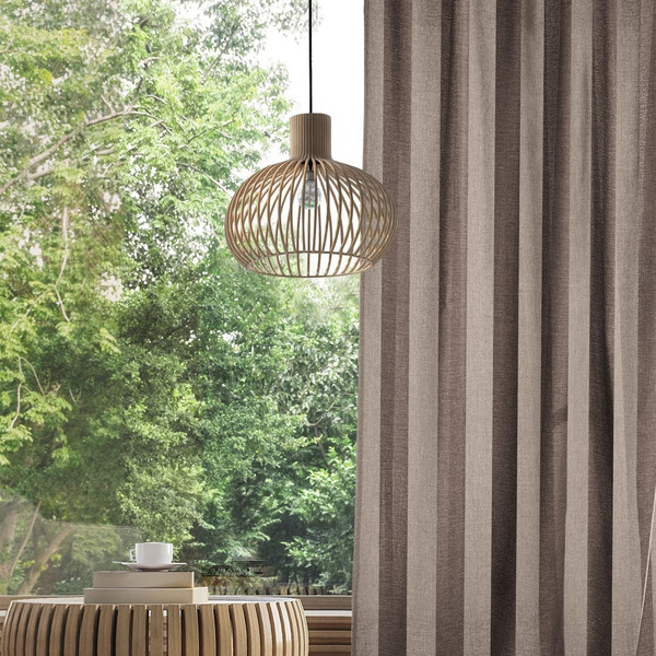 Изображение товара Комплект штор Волшебная ночь Рогожка с подхватами 200x270/777458 (2шт, зебра-капучино)