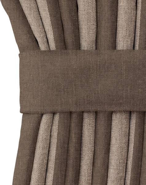 Изображение товара Комплект штор Волшебная ночь Рогожка с подхватами 200x270/777458 (2шт, зебра-капучино)