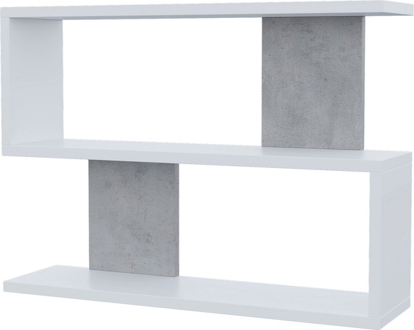 Изображение товара Полка Горизонт Мебель Асти 1 (белый/бетон)