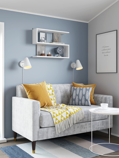 Изображение товара Полка Горизонт Мебель Асти 1 (белый/венге)