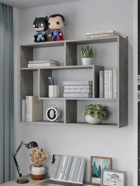 Изображение товара Полка Горизонт Мебель Асти 3 (бетон)