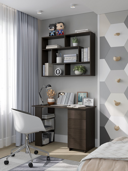 Изображение товара Полка Горизонт Мебель Асти 3 (венге)