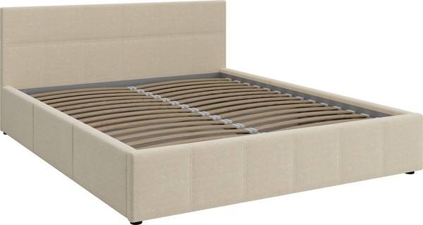 Изображение товара Полуторная кровать Bravo Мебель Грета 140х200 с ПМ Стандарт 3 вариант (пшеничный)