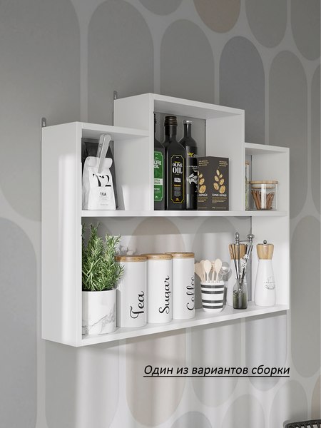 Изображение товара Полка Горизонт Мебель Асти 4 (белый)