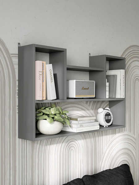 Изображение товара Полка Горизонт Мебель Асти 4 (серый графит)