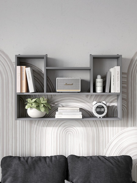 Изображение товара Полка Горизонт Мебель Асти 4 (серый графит)