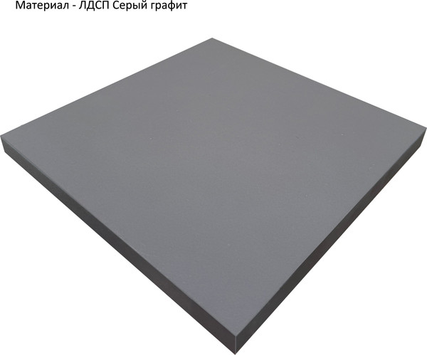 Изображение товара Полка Горизонт Мебель Асти 4 (серый графит)