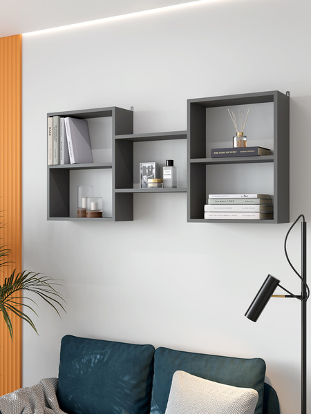 Изображение товара Полка Горизонт Мебель Асти 5 (серый графит)