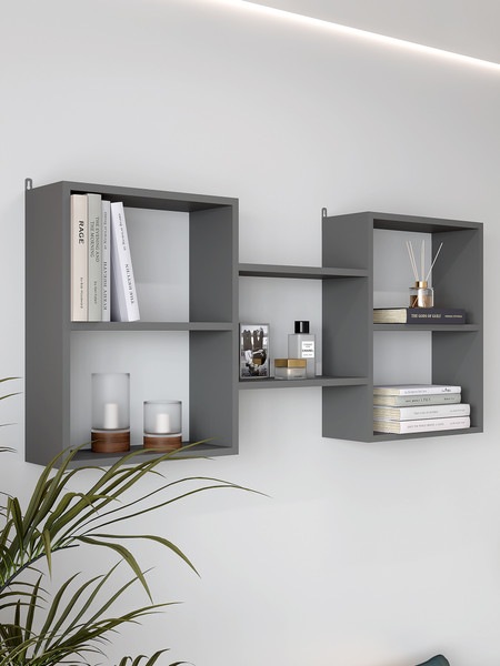 Изображение товара Полка Горизонт Мебель Асти 5 (серый графит)