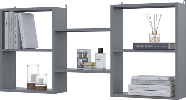 Изображение товара Полка Горизонт Мебель Асти 5 (серый графит)