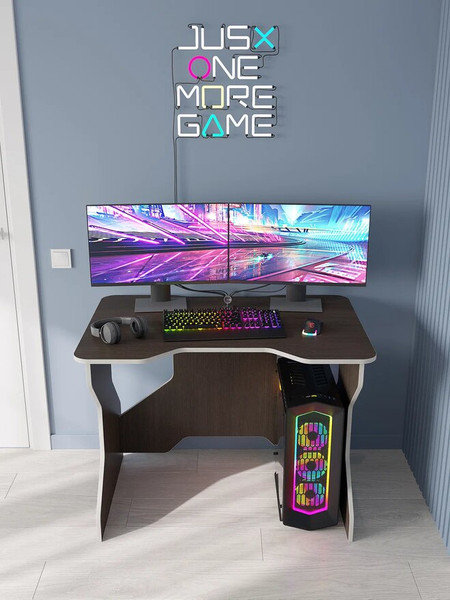 Изображение товара Компьютерный стол Горизонт Мебель Геймер Z (венге/крафт белый)