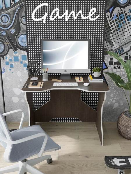 Изображение товара Компьютерный стол Горизонт Мебель Геймер Z (венге/крафт белый)