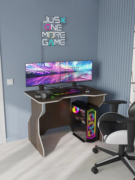 Изображение товара Компьютерный стол Горизонт Мебель Геймер Z (венге/крафт белый)