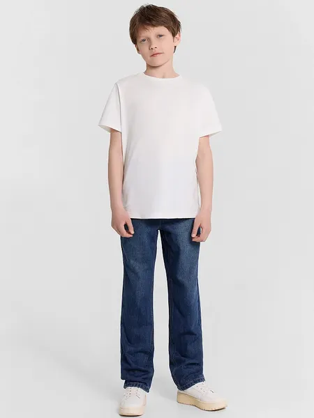 Изображение товара Комплект футболок детских Mark Formelle 113379-2 (р.140-68, белый/серый меланж 4306А)