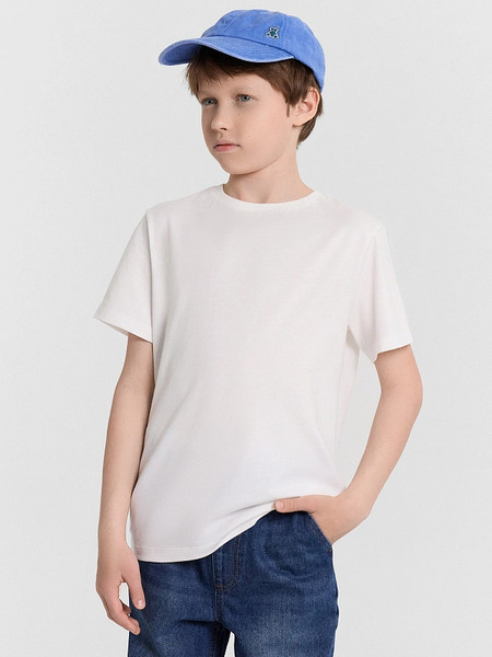 Изображение товара Комплект футболок детских Mark Formelle 113379-2 (р.164-84, белый/серый меланж 4306А)