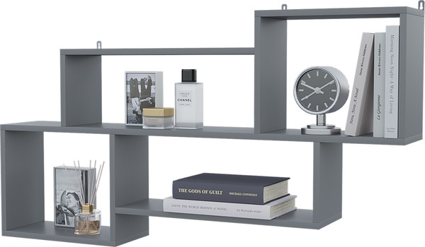 Изображение товара Полка Горизонт Мебель Лайт (серый графит)